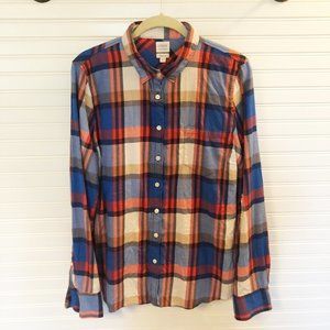 J Crew Perfect Fit Boyfriend Shirt